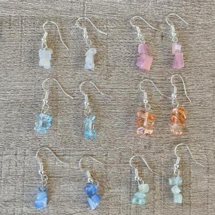 Glass Bead Assorted Cluster Earrings