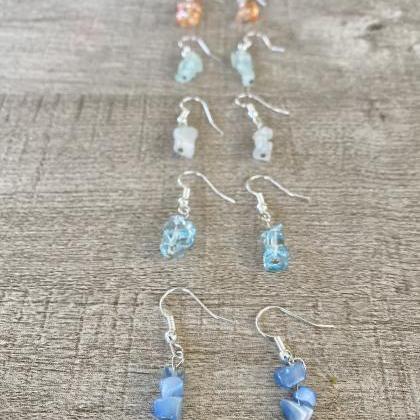 Glass Bead Assorted Cluster Earrings