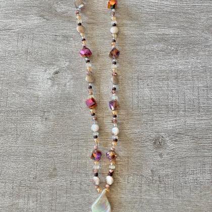 Multicolor Seashell 18 Inch Necklace