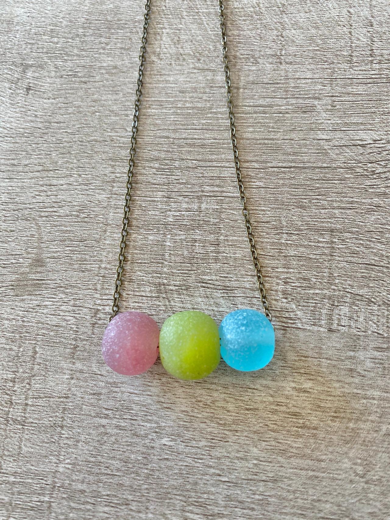 Tri-sphere 18 Inch Necklace